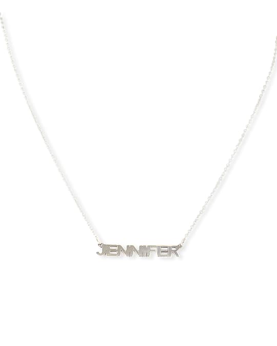 Mercer Personalized Nameplate Pendant Necklace