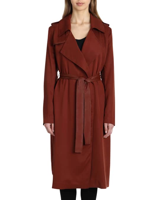 Badgley mischka trench coat top