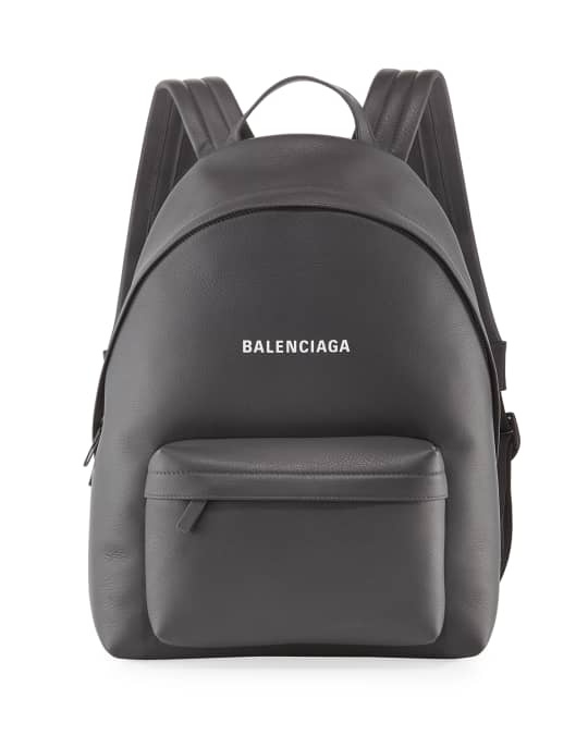 Balenciaga Men's Everyday Large Leather Backpack | Neiman Marcus