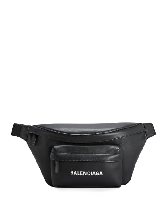 Balenciaga Men's Everyday Leather Belt Bag | Neiman Marcus