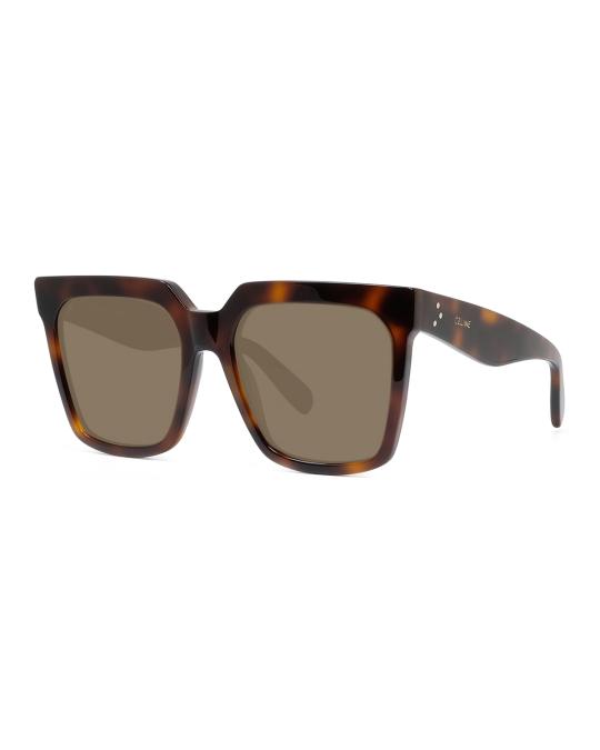Celine Square Acetate Sunglasses w/ Side Studs | Neiman Marcus display picture 1