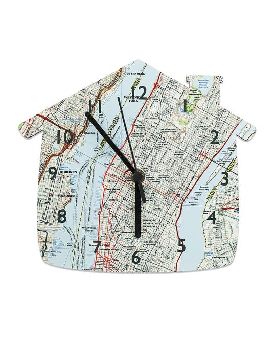 Map Marketing Personalized House-Shaped Clock | Neiman Marcus