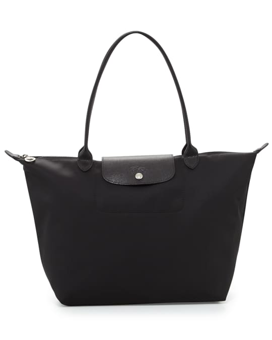 Longchamp Le Pliage Neo Large Nylon Shoulder Tote Bag, Black | Neiman ...