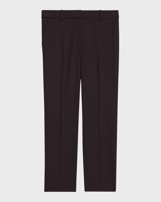 Theory Treeca Wool Pants Neiman Marcus