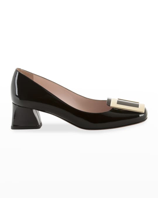 Roger Vivier Tres Vivier Patent Buckle Pumps | Neiman Marcus