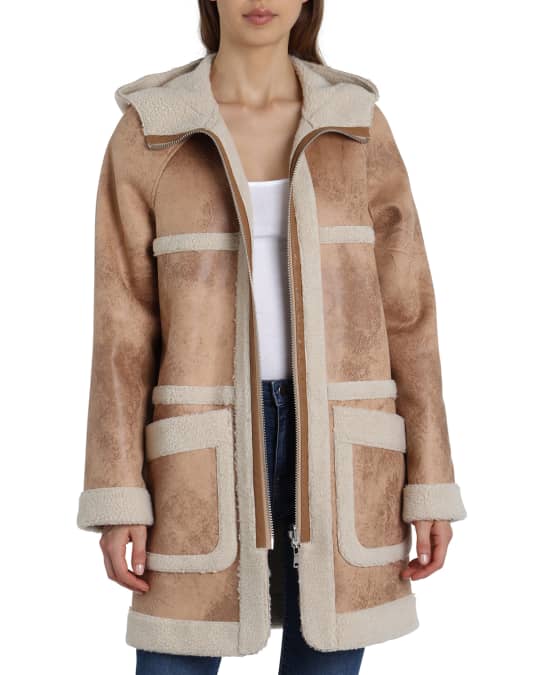 Reversible Sherpa Hooded Coat