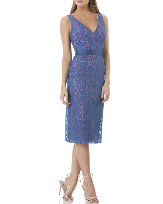 kay unger lace cocktail dress Haisley Tea Length Dress  Kay Unger
