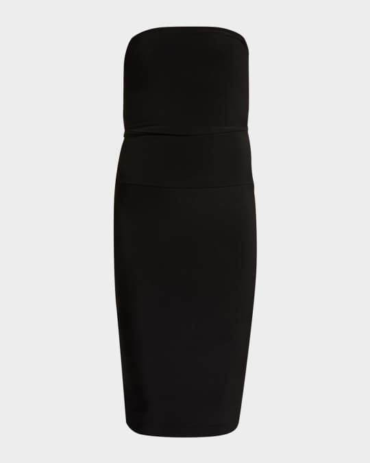 Strapless Knee-Length Fitted Dress