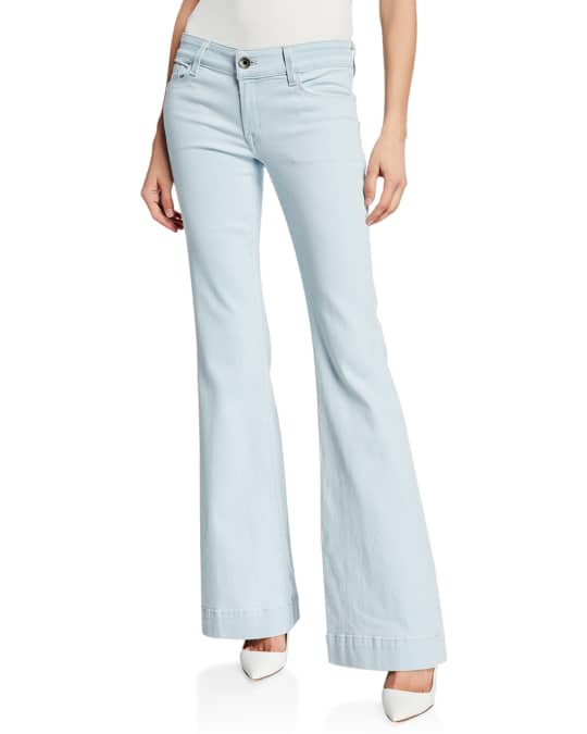 J Brand Lovestory Low-Rise Flare Jeans | Neiman Marcus
