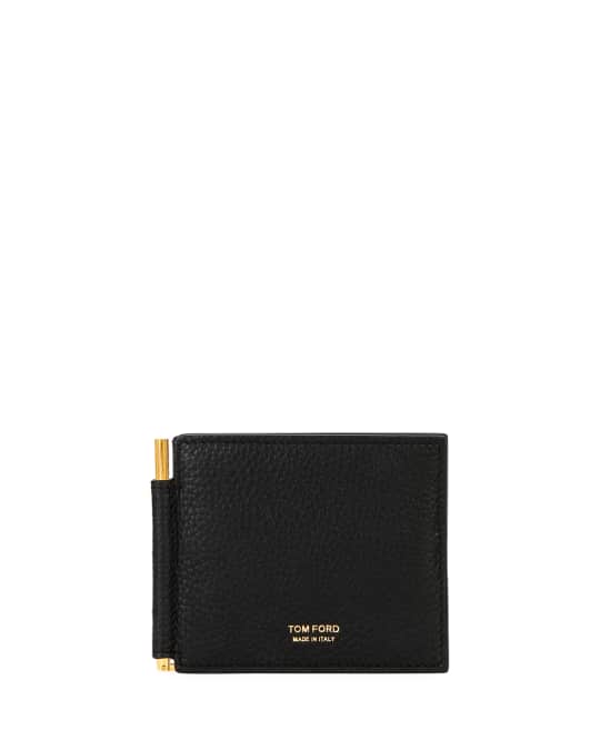 TOM FORD Men's Leather Wallet with Money Clip | Neiman Marcus