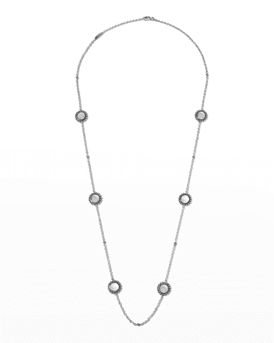 LAGOS Maya 6 Station Inlay Necklace in Mother of Pearl 34