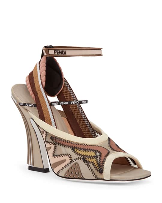 Fendi freedom ff patchwork sandals store
