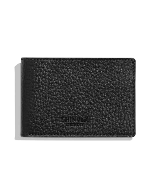 Shinola Men's Luxe Grain Leather Super-Slim Bifold Wallet | Neiman Marcus