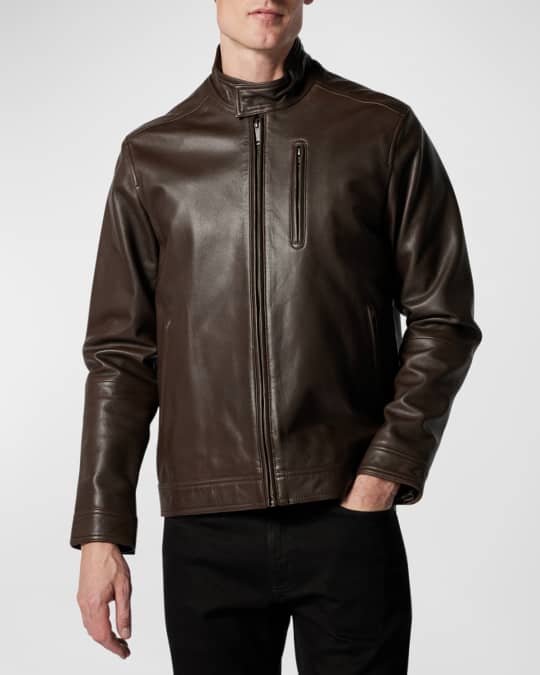Rodd & Gunn Men's Westhaven French Leather Jacket | Neiman Marcus