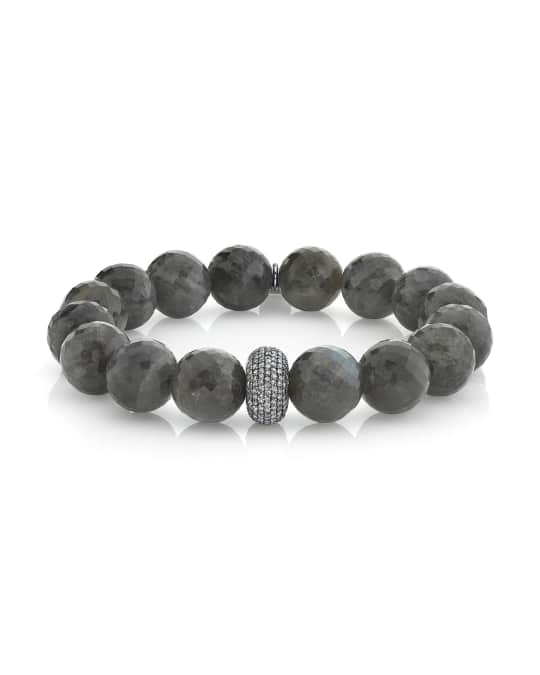 Sheryl Lowe Diamond Donut Labradorite Bracelet Neiman Marcus