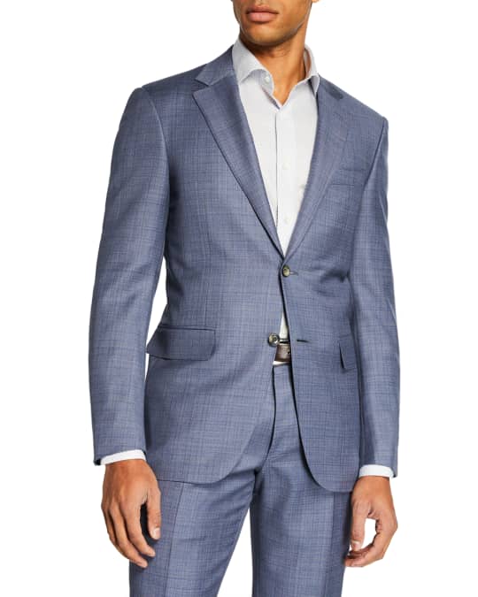 Canali Men's Mixed Solid Two-Piece Suit | Neiman Marcus
