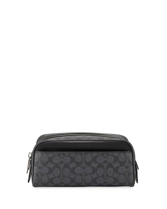 Coach Men s Logo Pattern Toiletry Bag Neiman Marcus