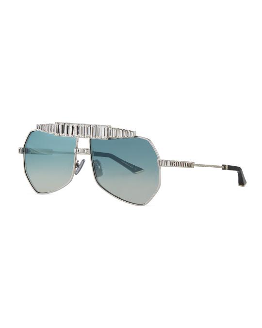 Anna Karin Karlsson Le Boss Swarovski White Gold Plated 24k Aviator Sunglasses Anna-Karin Karlsson Le Boss 2.0 Gold Limited Edition  main image 2