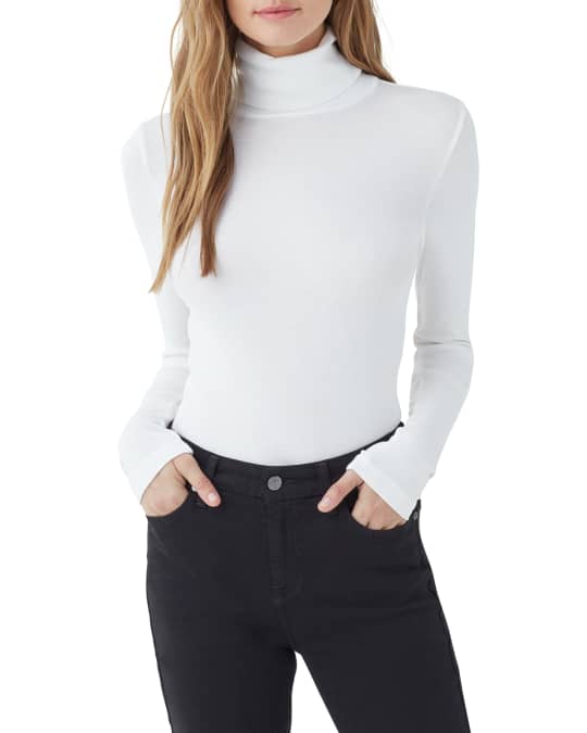 Splendid Classic 1x1 Slim Turtleneck Sweater Neiman Marcus
