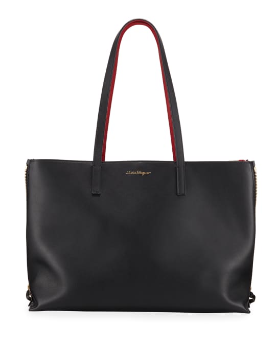 Jet Set XL Leather Tote Bag