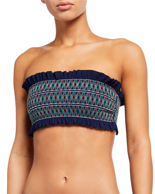Tory burch costa bandeau bikini top new arrivals