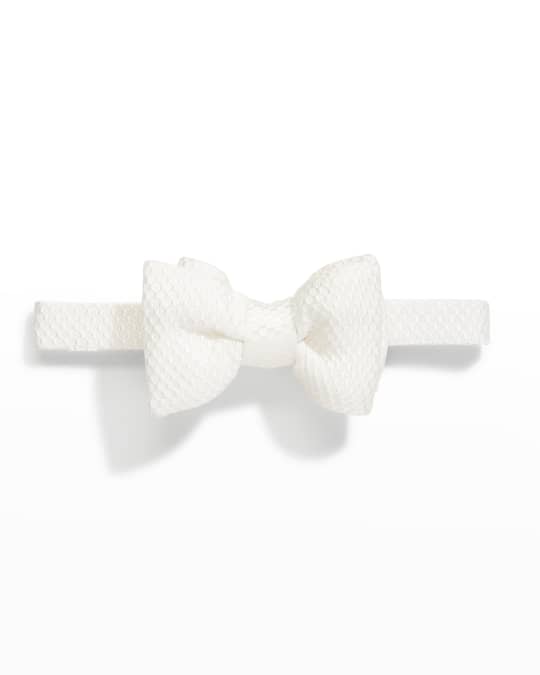 TOM FORD Men's Satin Honeycomb Bow Tie | Neiman Marcus