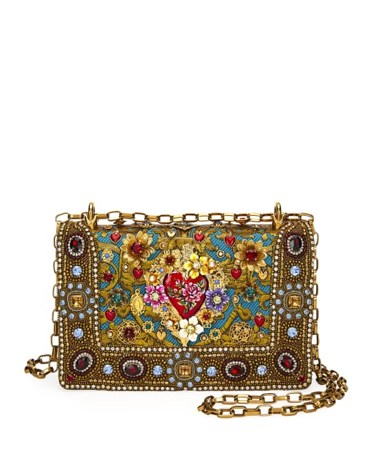 Dolce & Gabbana DG Girls Embellished Jacquard Shoulder Bag | Neiman Marcus
