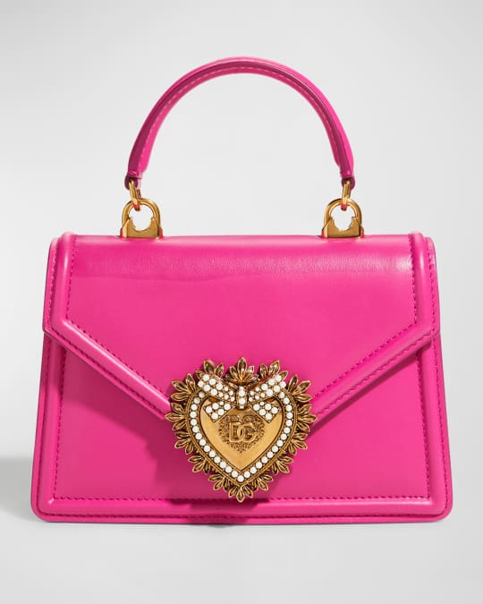 Dolce&Gabbana Devotion Mini Leather Top-Handle Bag | Neiman Marcus