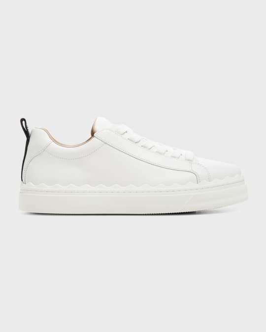 Chloe Lauren Low-Top Leather Sneakers | Neiman Marcus