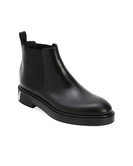 Valentino Garavani Men's Leather Chelsea Boots | Neiman Marcus