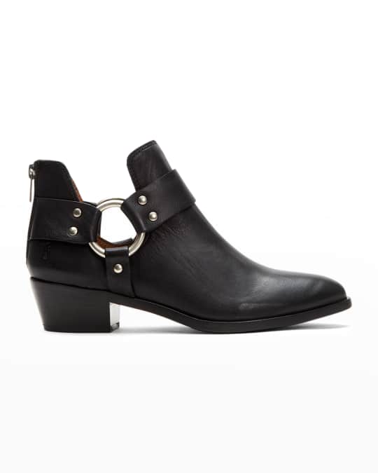 Leather Booties Ray Low Harness Bootie Frye Frye Women's Ray