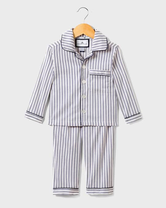 French Ticking Pajama Set, Size 2-10