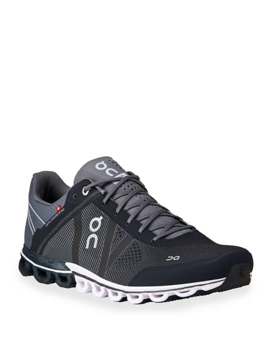 On Men's Cloudflow Knit Running Sneakers Neiman Marcus