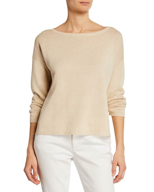 Eileen fisher bateau neck clearance sweater