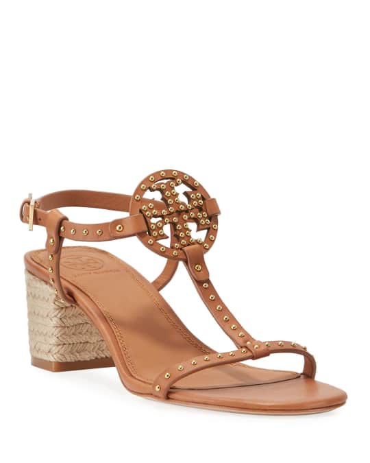 Miller studded leather espadrille sandals clearance