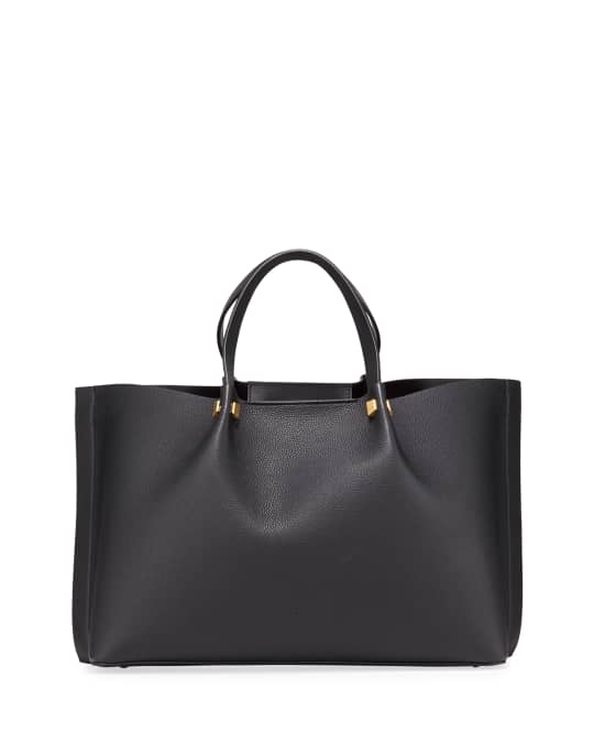 Valentino Garavani Go Logo Escape Medium Leather Tote Bag | Neiman Marcus