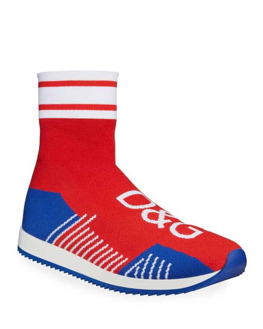 Dolce&Gabbana Men's Sorrento Sock Soccer Sneakers | Neiman Marcus