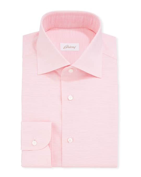 Brioni Men's Cotton/Linen Dress Shirt | Neiman Marcus