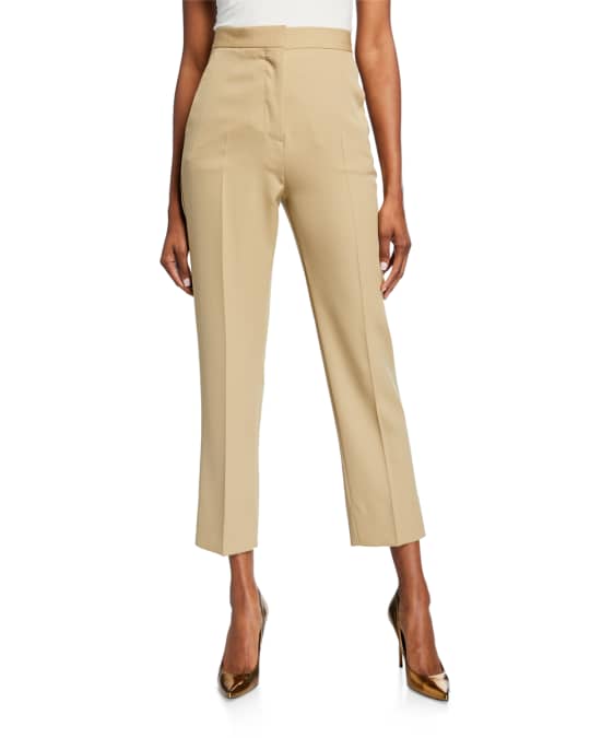 Burberry Cigarette Zip-Front Pants | Neiman Marcus