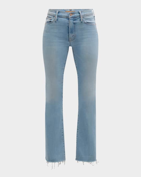 MOTHER The Weekender Fray Flare Jeans | Neiman Marcus