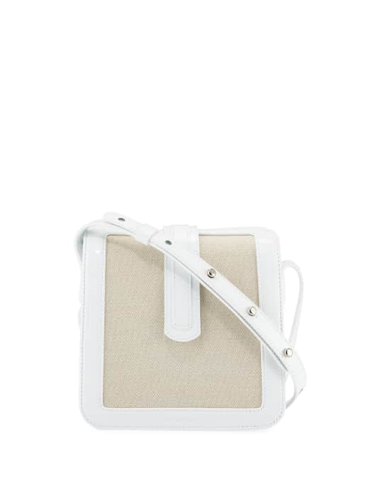 Complet Jade Patent/Canvas Crossbody Bag | Neiman Marcus