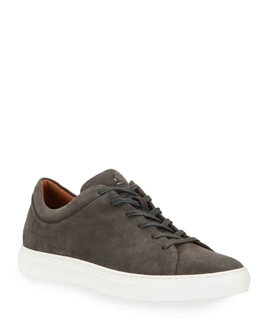 Aquatalia Men's Alaric Suede Low-Top Sneakers Neiman Marcus