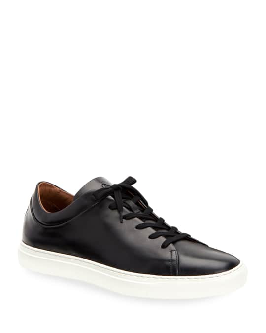 Aquatalia Men's Alaric Leather Low-Top Sneakers Neiman Marcus