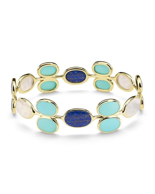Ippolita 18K Polished Rock Candy All-Around Oval Stone Bangle in ...