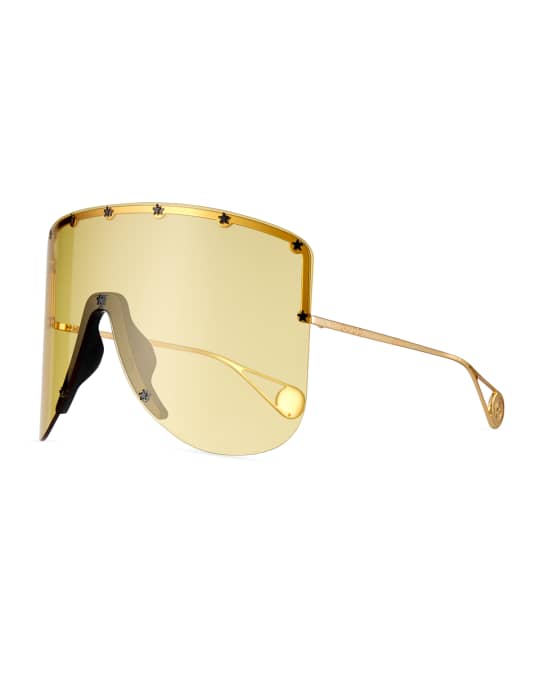 Louis Vuitton Studded Rimless Shield Sunglasses