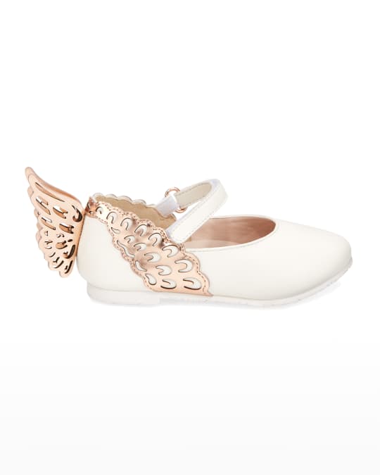 Sophia Webster Evangeline Leather ButterflyWing Flats, Toddler/Kids