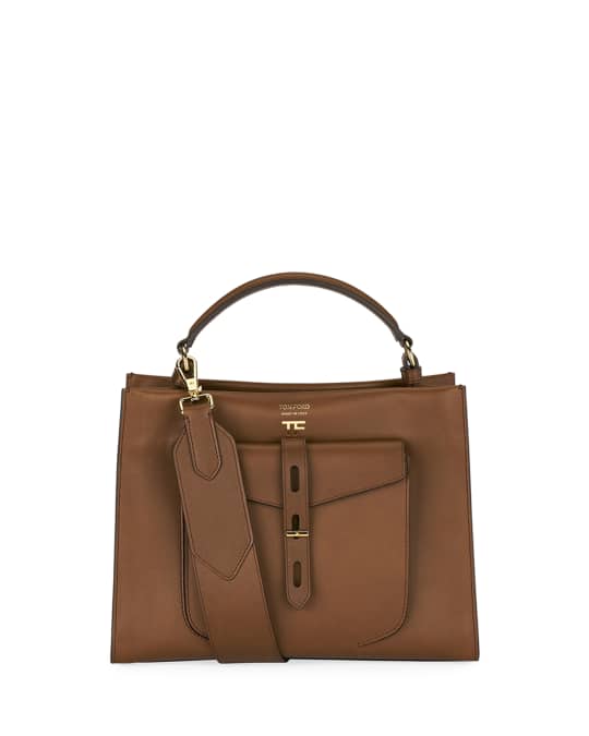 TOM FORD Hollywood Natural Top Handle Bag | Neiman Marcus