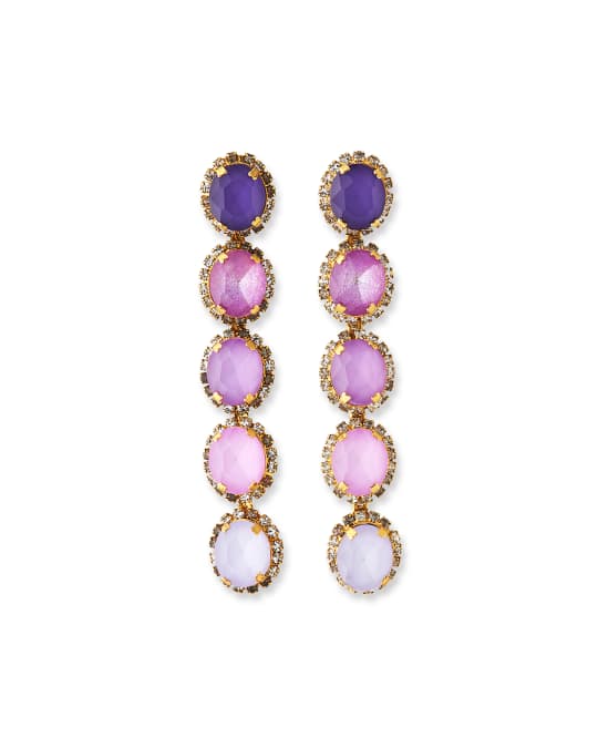 Elizabeth Cole Von Ombre Crystal Drop Earrings Neiman Marcus