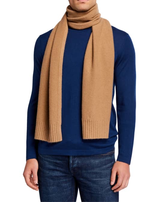 Vince Men's Solid Cashmere Scarf Neiman Marcus