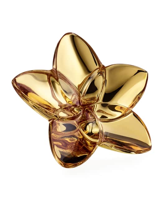 Baccarat Bloom 20K Gold Crystal Decor | Neiman Marcus
